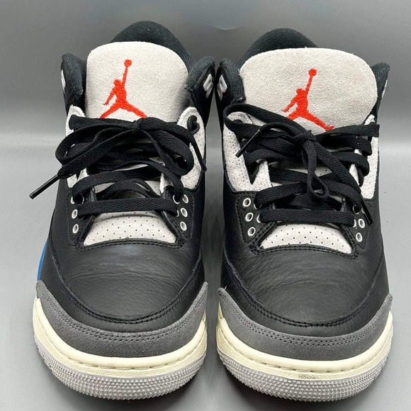 Nike Air Jordan 3 Retro Rare Air Shoes Men Size 8.5 Black Chile Red IB8967-004 - Picture 2 of 11